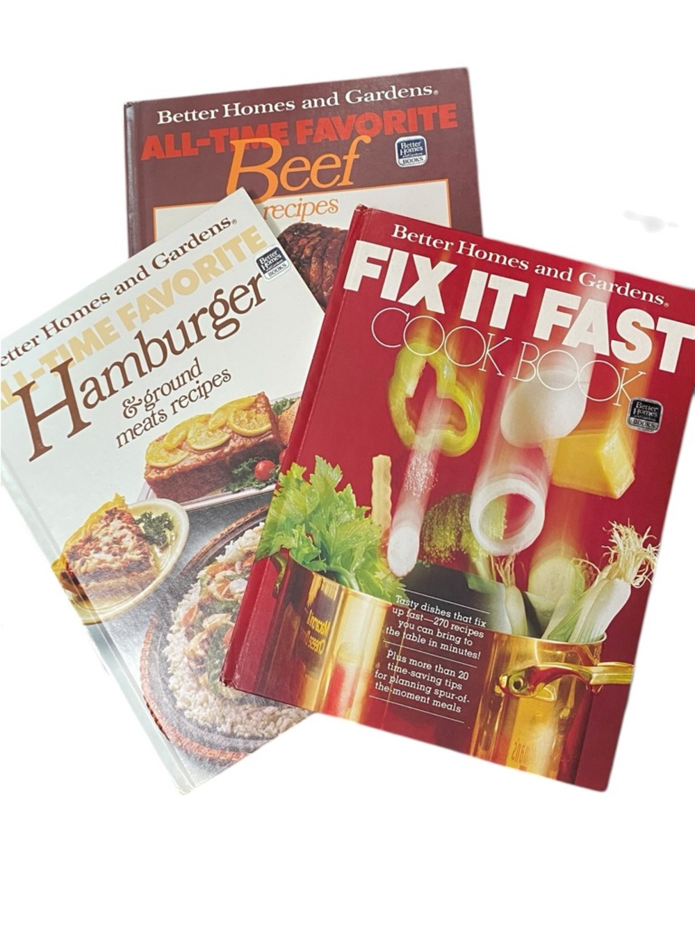 Better Homes & Gardens Vintage Three Hardcover Cookbooks